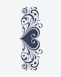 Tatouage temporaire Cœur Baroque 11x18cm - SimpleTatt