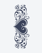 Tatouage temporaire Cœur Baroque 11x18cm - SimpleTatt