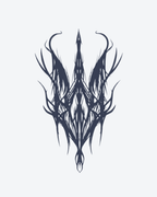 Tatouage temporaire Pointe Tribale 11x18cm - SimpleTatt
