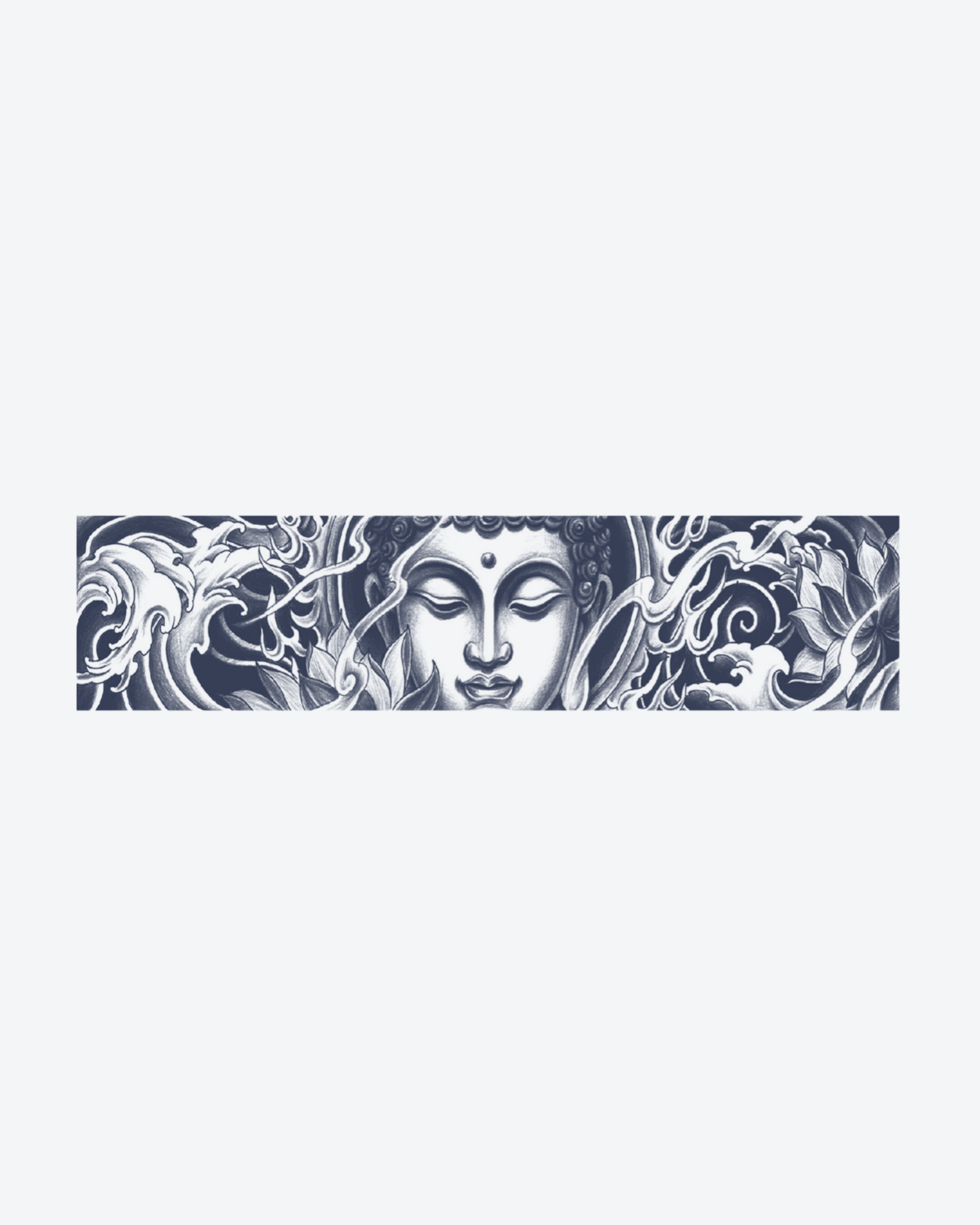 Tatouage temporaire Bracelet Bouddha Mystique 24x6cm - SimpleTatt