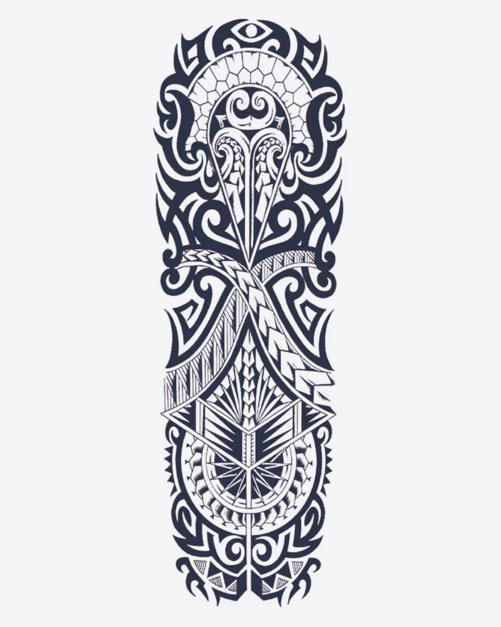 Tatouage temporaire Totem Tribal 17x48cm - SimpleTatt