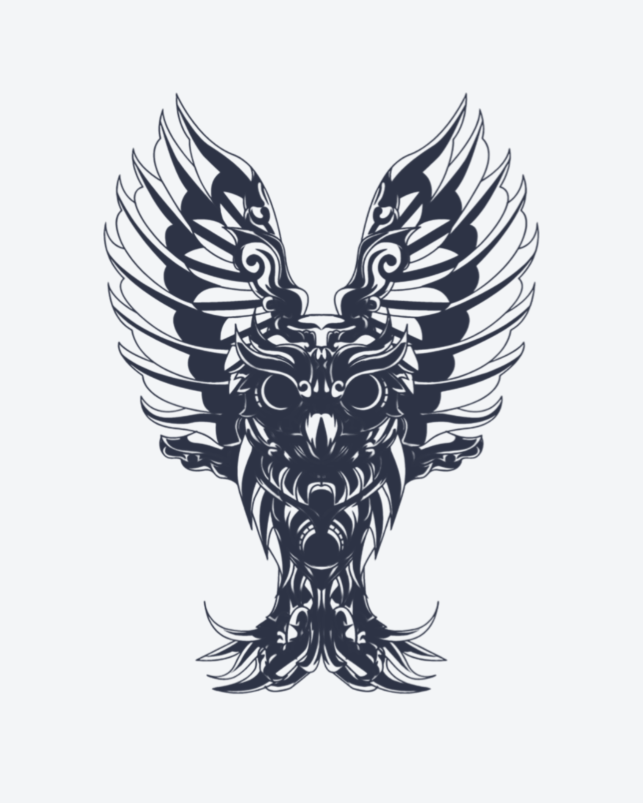 Tatouage temporaire Aigle Sacré 10,5x13,5cm - SimpleTatt