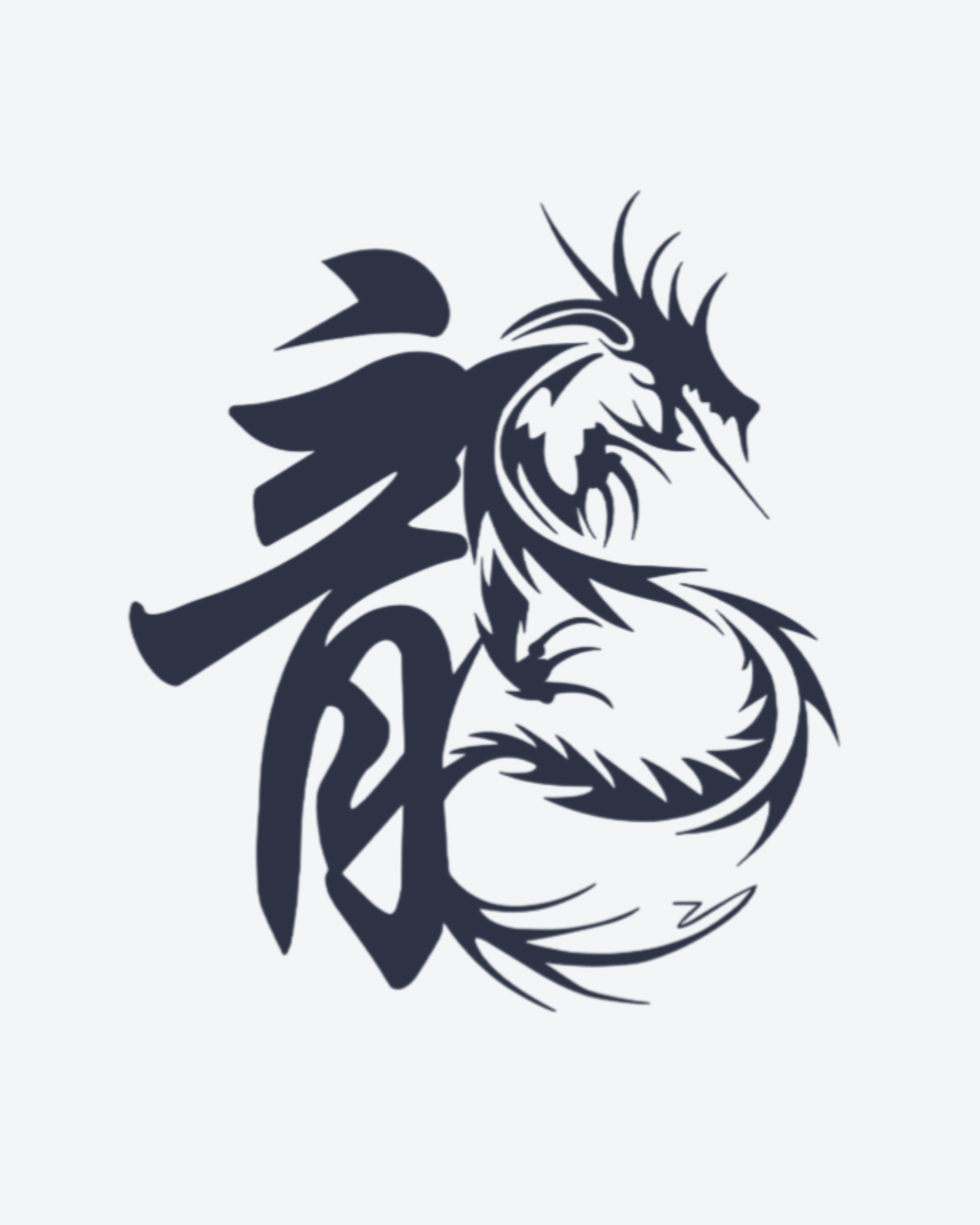 Tatouage temporaire Dragon Tribal 10,5x13,5cm - SimpleTatt
