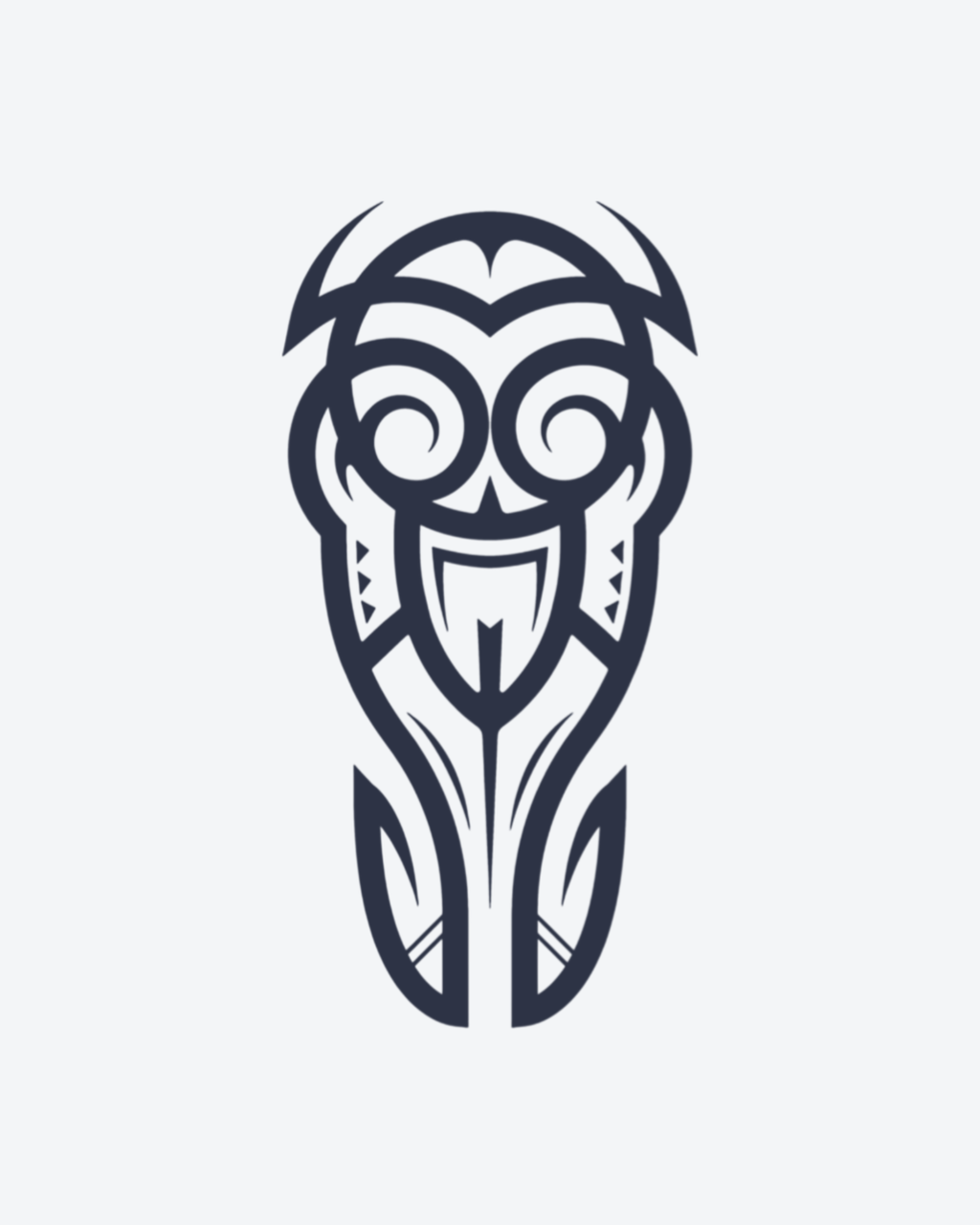 Tatouage temporaire Masque Ancien 10,5x13,5cm - SimpleTatt