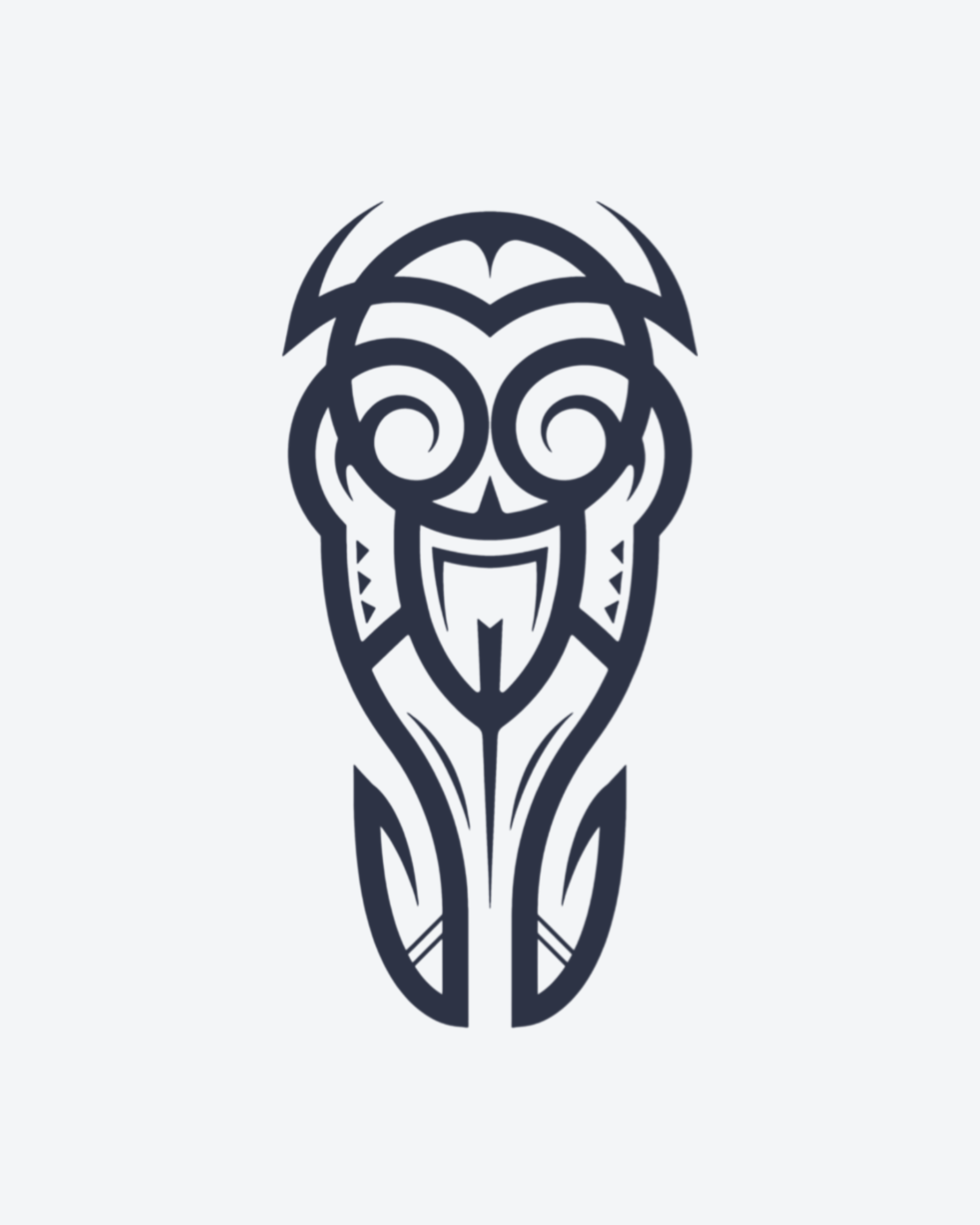Tatouage temporaire Masque Ancien 10,5x13,5cm - SimpleTatt