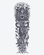 Tatouage temporaire L'œil de Sagesse 17x48cm - SimpleTatt