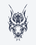 Tatouage temporaire Dragon Souriant 11x18cm - SimpleTatt