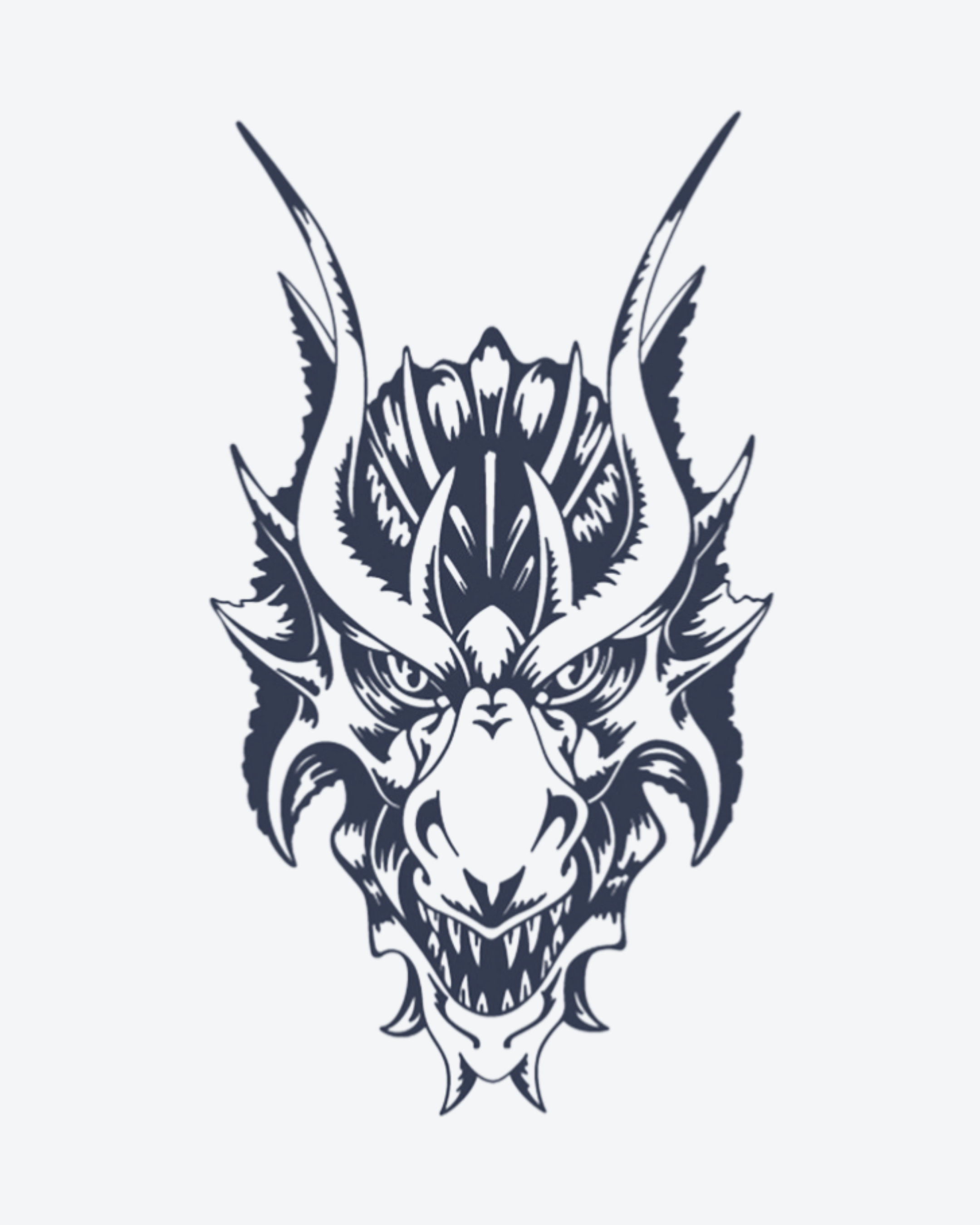 Tatouage temporaire Dragon Souriant 11x18cm - SimpleTatt