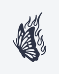 Tatouage temporaire Papillon de Feu 10,5x13,5cm - SimpleTatt