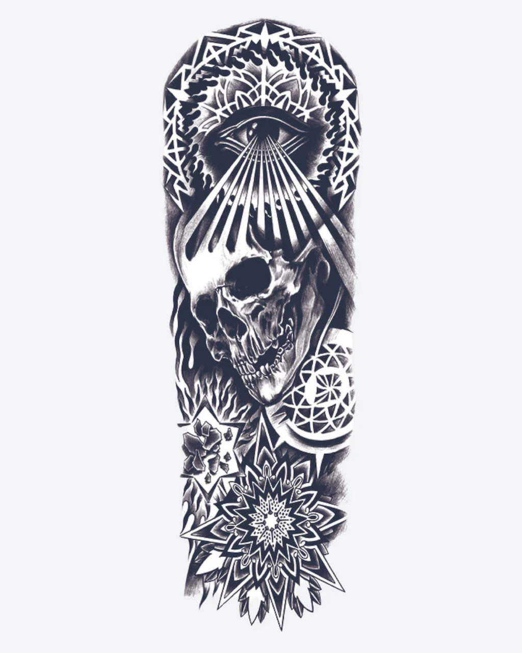 Tatouage temporaire Vision mortelle 17x48cm - SimpleTatt