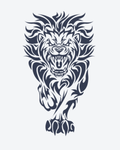 Tatouage temporaire Lion Enragé 11x18cm - SimpleTatt