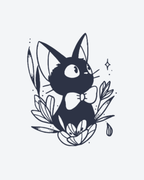 Tatouage temporaire Chat Magique 10,5x13,5cm - SimpleTatt