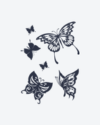 Tatouage temporaire Nuée de Papillons 10,5x13,5cm - SimpleTatt