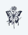 Tatouage temporaire Fleur Ailée 10,5x13,5cm - SimpleTatt