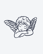 Tatouage temporaire Ange Endormi 10,5x13,5cm - SimpleTatt