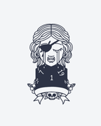 Tatouage temporaire Pirate Sombre 8x11cm - SimpleTatt