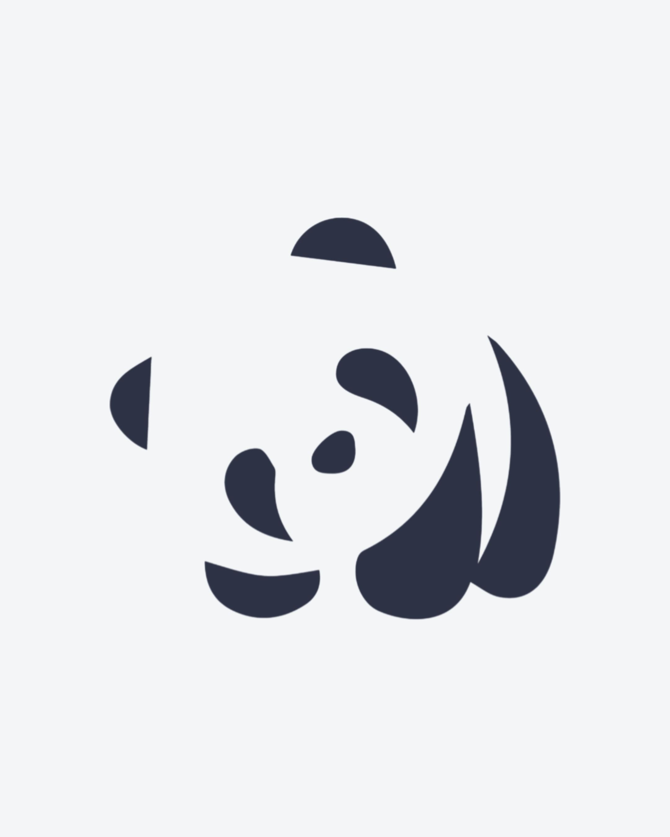 Tatouage temporaire Panda Minimal 5x5cm - SimpleTatt