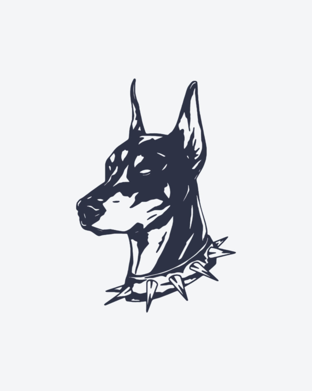Tatouage temporaire Doberman Royal 4x5cm - SimpleTatt