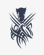 Tatouage temporaire Tribal Griffes 11x18cm - SimpleTatt
