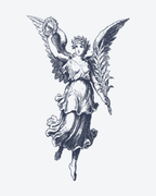 Tatouage temporaire Ange Victorieux 11x18cm - SimpleTatt