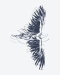 Tatouage temporaire Aigle en Vol 18x11cm - SimpleTatt