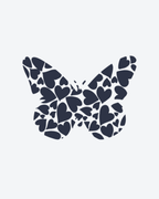 Tatouage temporaire Papillon de Cœurs 10,5x13,5cm - SimpleTatt