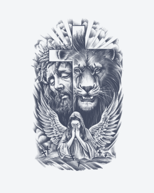 Cross and Sacred Lion