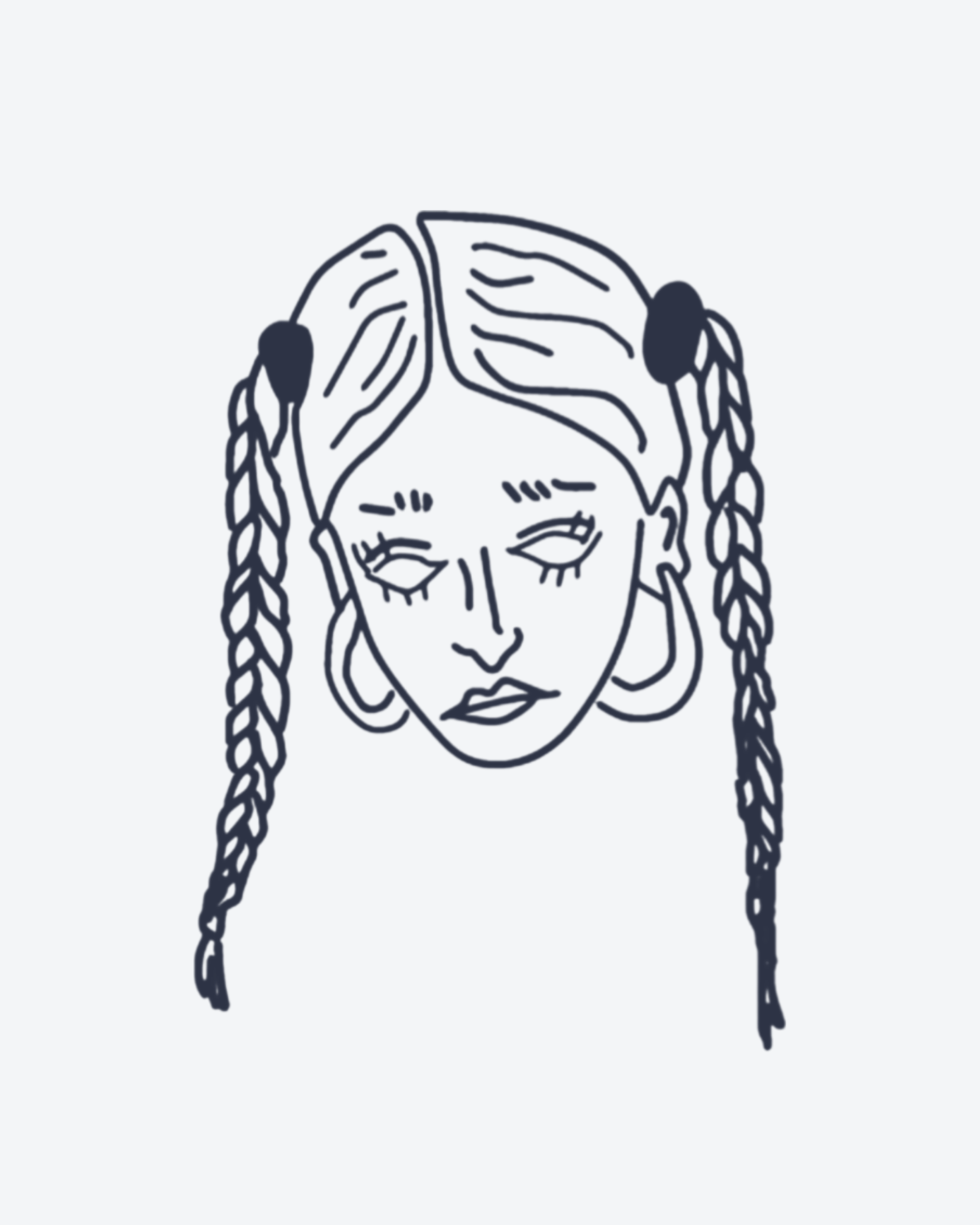Fille aux Tresses