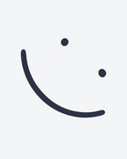 Tatouage temporaire Sourire Minimal 5x5cm - SimpleTatt