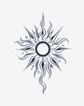 Tatouage temporaire Soleil Ardant 9,5x6cm - SimpleTatt