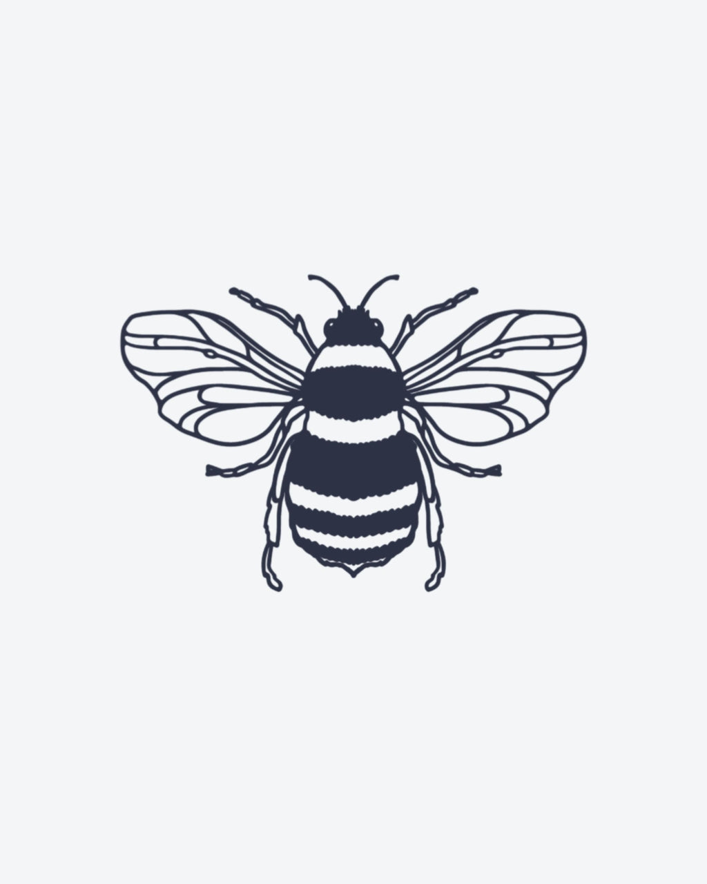 Tatouage temporaire Abeille Royale 5x5cm - SimpleTatt