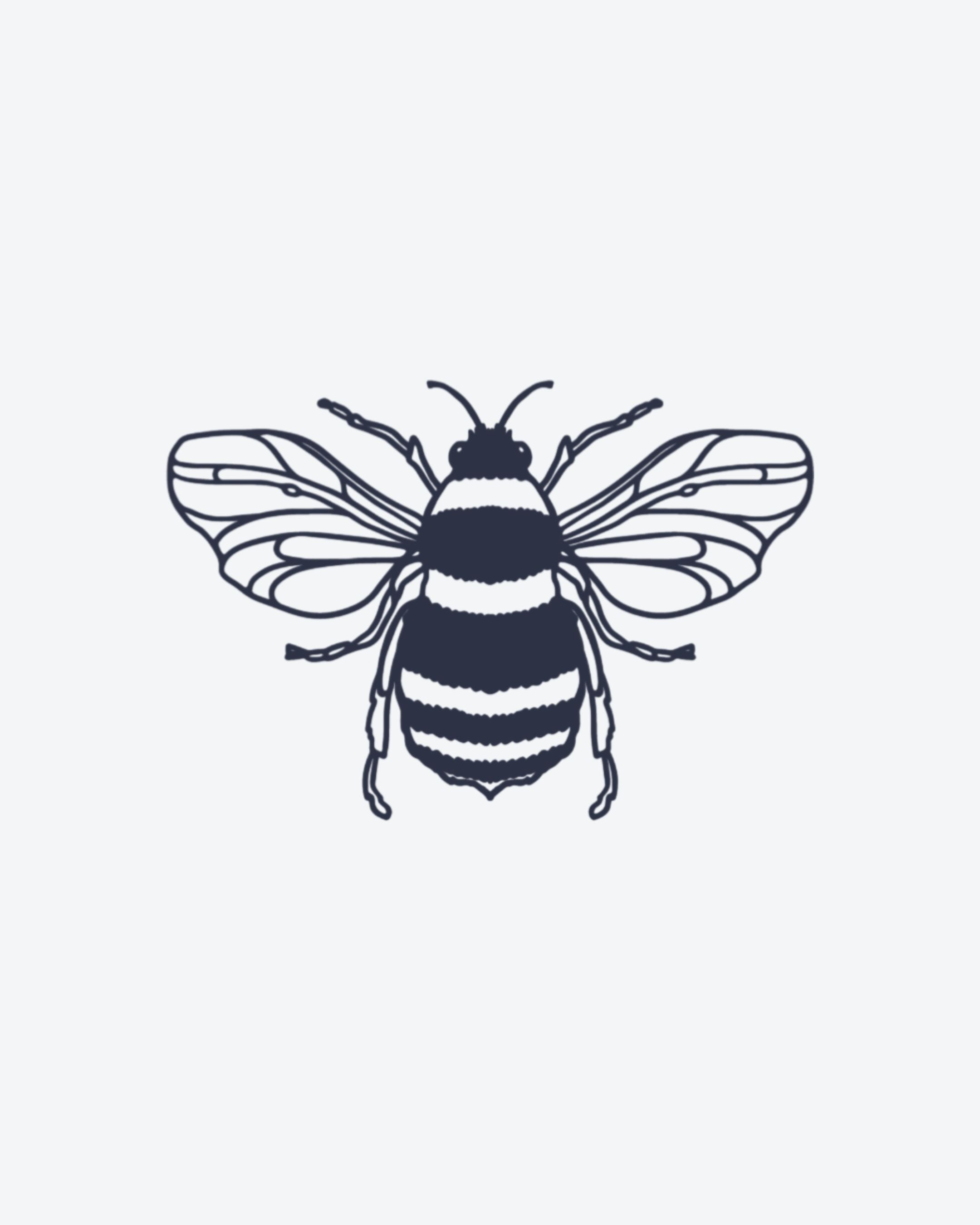 Tatouage temporaire Abeille Royale 5x5cm - SimpleTatt