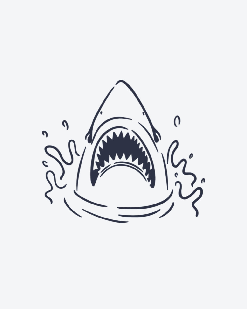 Tatouage temporaire Requin Sauvage 5x5cm - SimpleTatt