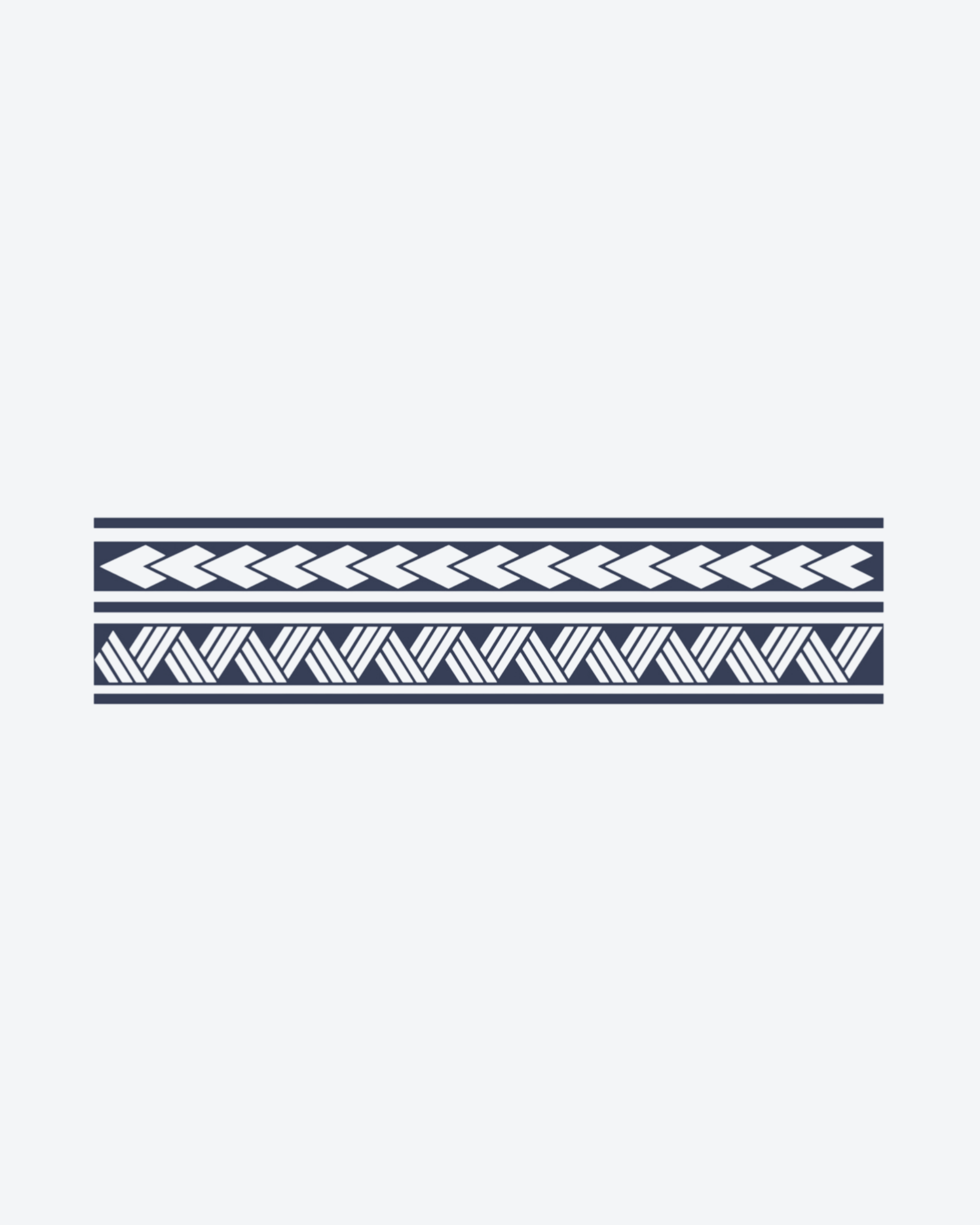 Tatouage temporaire Bracelet Tribal Géométrique 24x6cm - SimpleTatt
