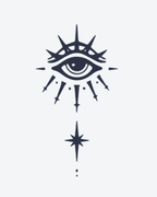 Tatouage temporaire Œil Stellaire 10,5x13,5cm - SimpleTatt