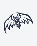 Tatouage temporaire Chauve-Souris Démoniaque 10,5x13,5cm - SimpleTatt