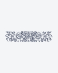 Tatouage temporaire Bracelet Floral Papillon 24x6cm - SimpleTatt