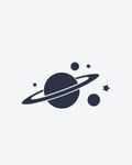 Tatouage temporaire Planète Saturne 5x5cm - SimpleTatt