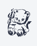 Tatouage temporaire Ourson Diabolique 10,5x13,5cm - SimpleTatt