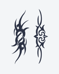 Tatouage temporaire Éclat Tribal 10,5x13,5cm - SimpleTatt