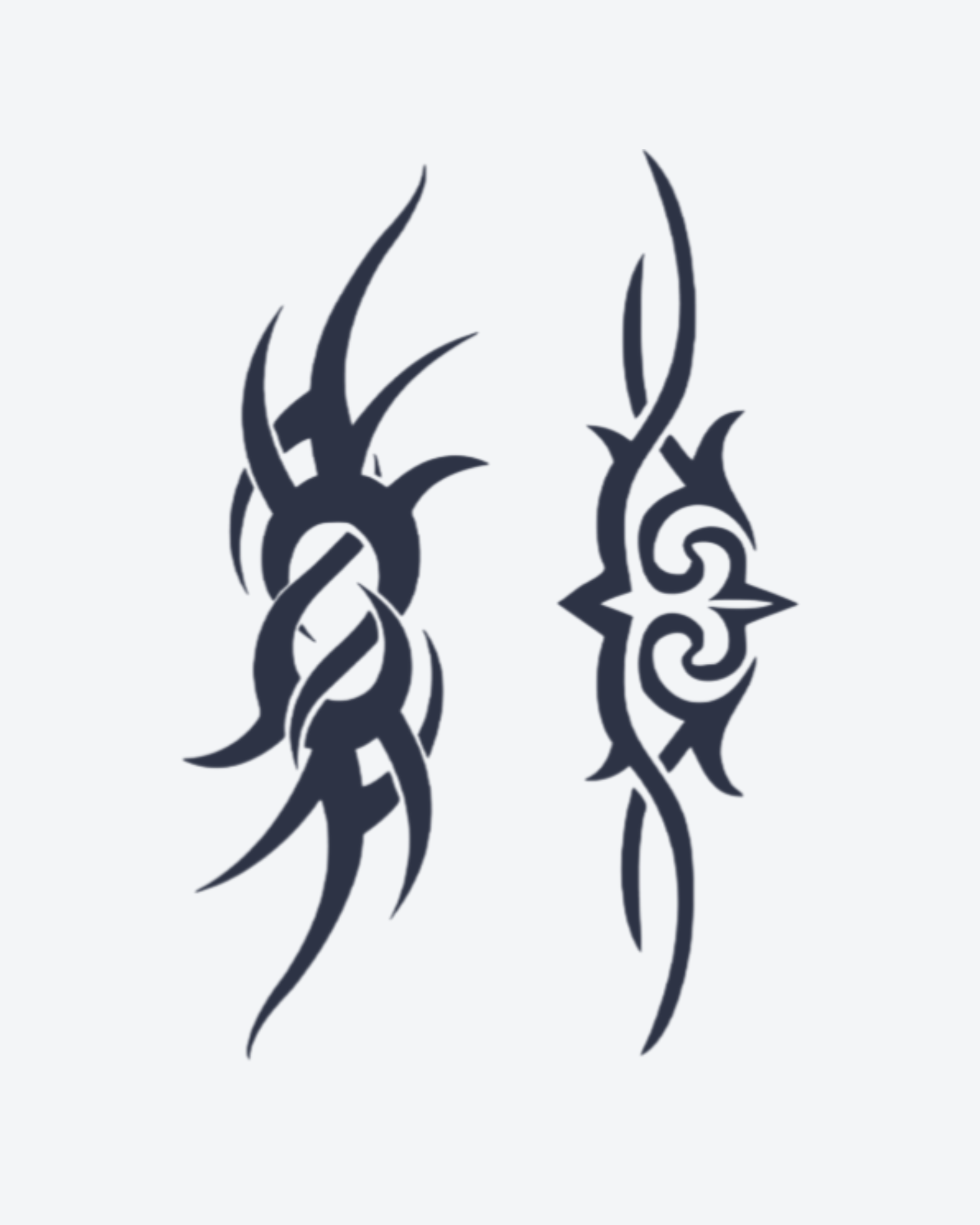 Tatouage temporaire Éclat Tribal 10,5x13,5cm - SimpleTatt