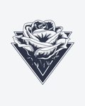 Tatouage temporaire Rose Géométrique 10,5x13,5cm - SimpleTatt