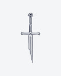 Tatouage temporaire Épée Fine 5x5cm - SimpleTatt