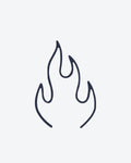 Tatouage temporaire Flamme Simple 5x5cm - SimpleTatt