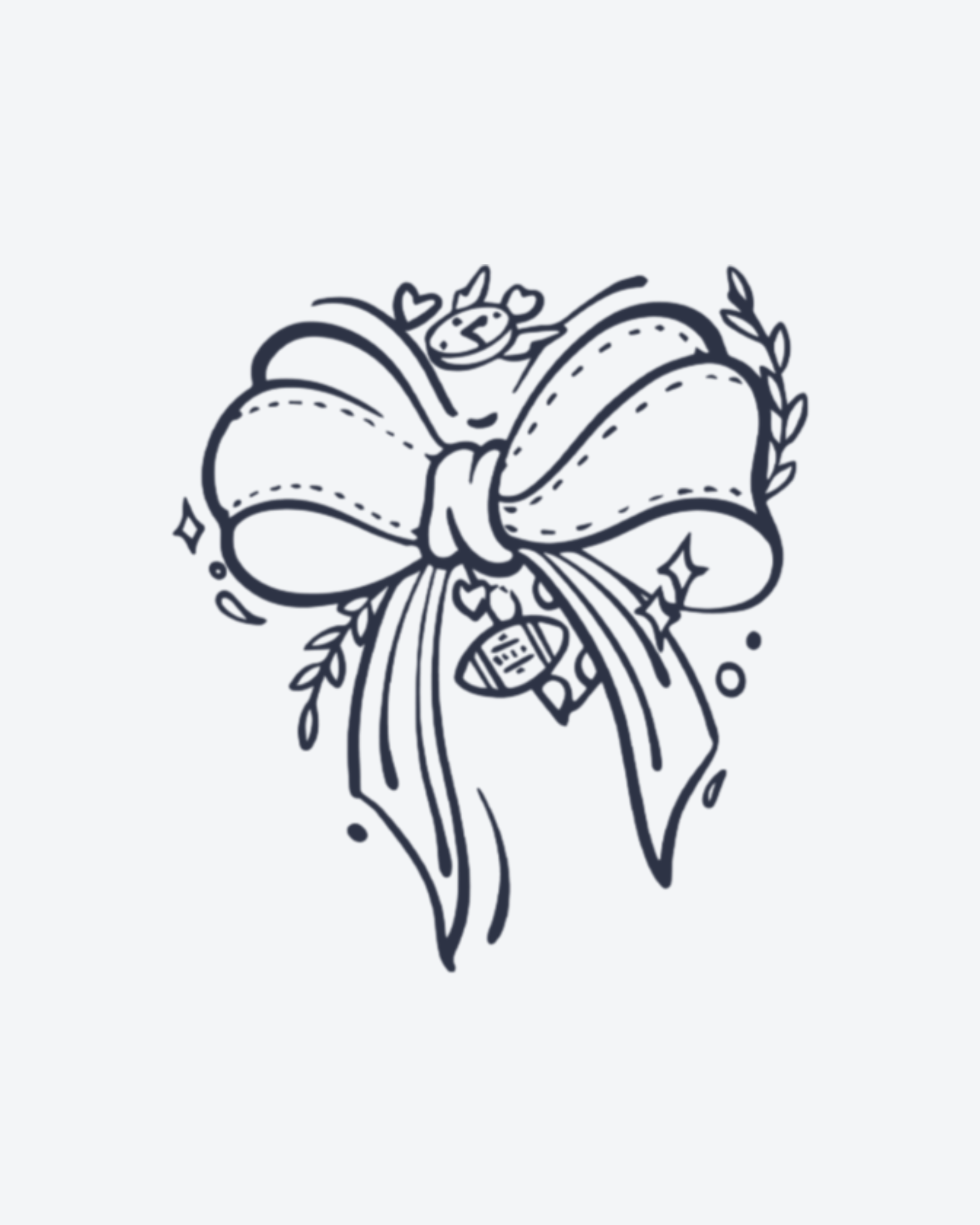 Tatouage temporaire Nœud Élégant 10,5x13,5cm - SimpleTatt