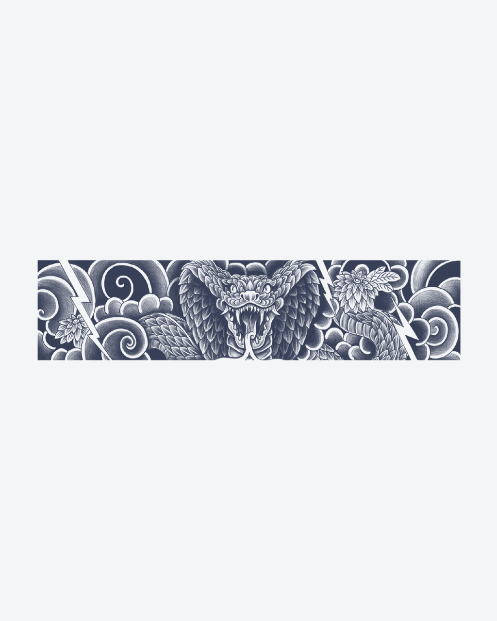 Tatouage temporaire Bracelet Serpent Furieux 24x6cm - SimpleTatt