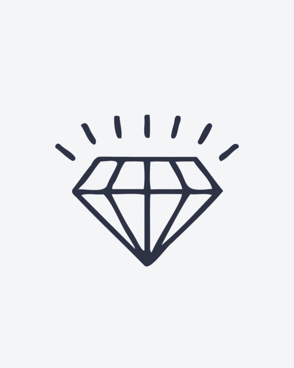 Tatouage temporaire Diamant Rayonnant 5x5cm - SimpleTatt