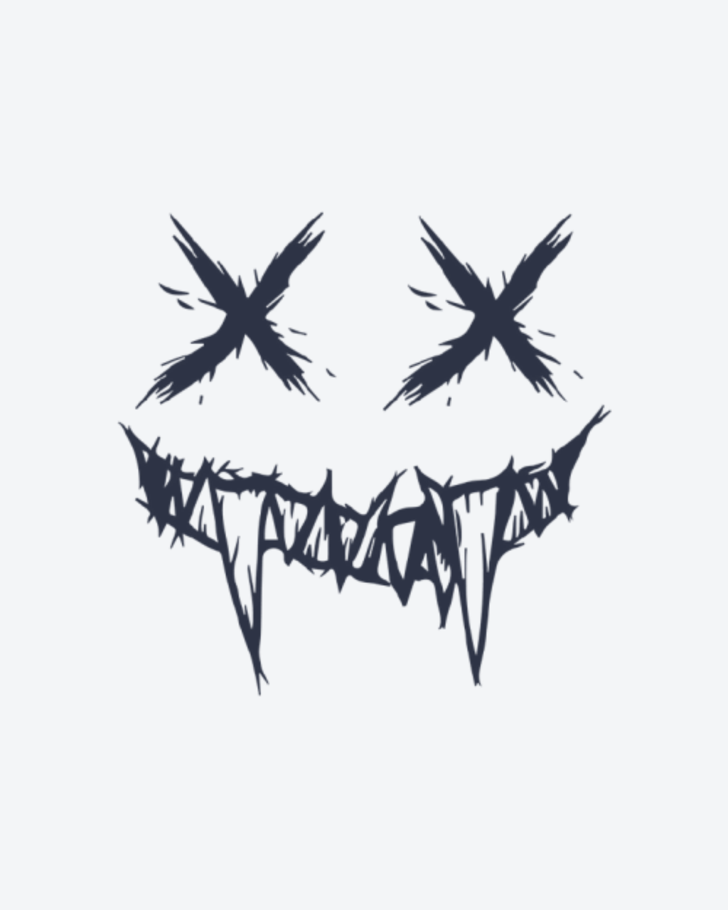Tatouage temporaire Sourire Fêlé 10,5x13,5cm - SimpleTatt