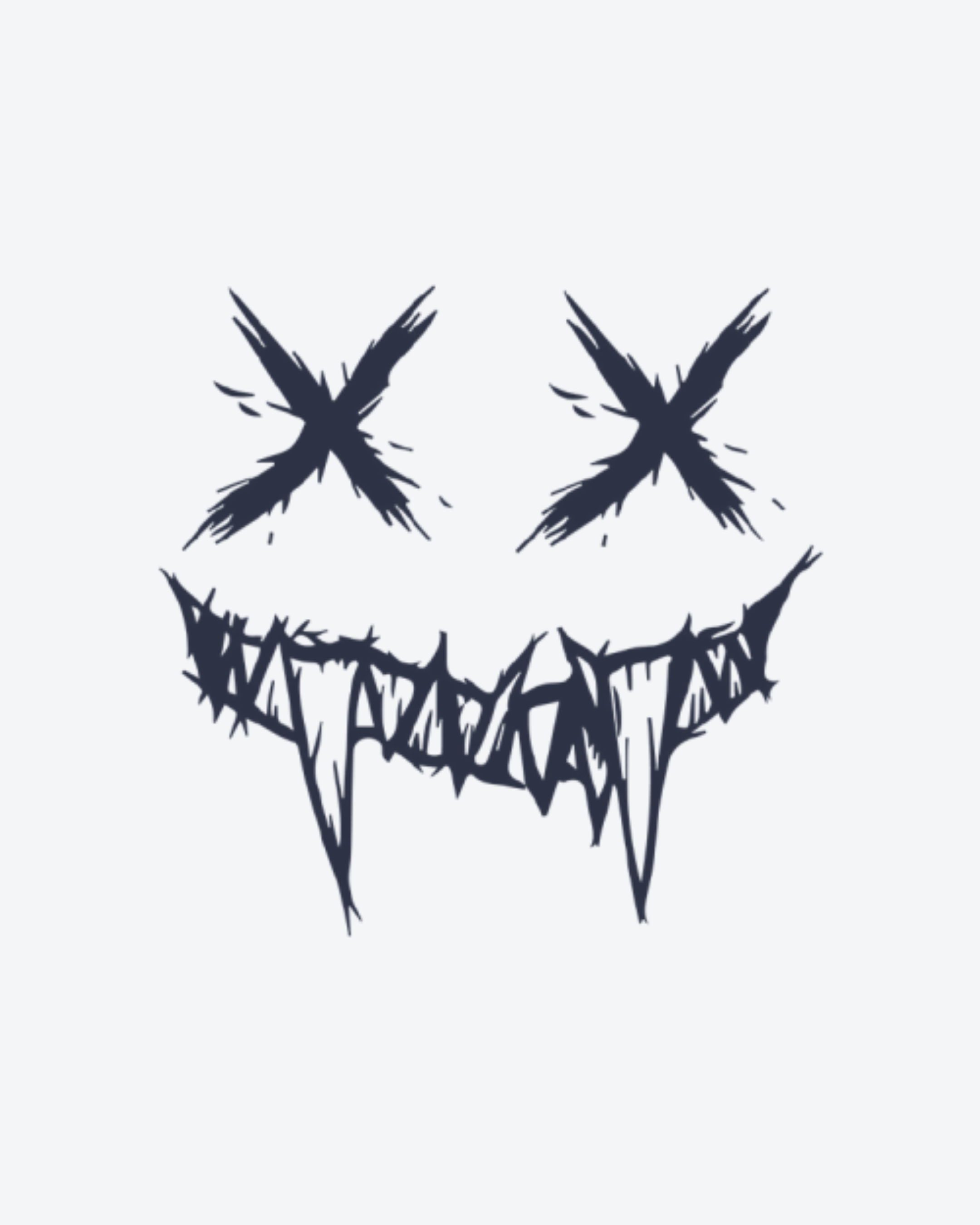 Tatouage temporaire Sourire Fêlé 10,5x13,5cm - SimpleTatt