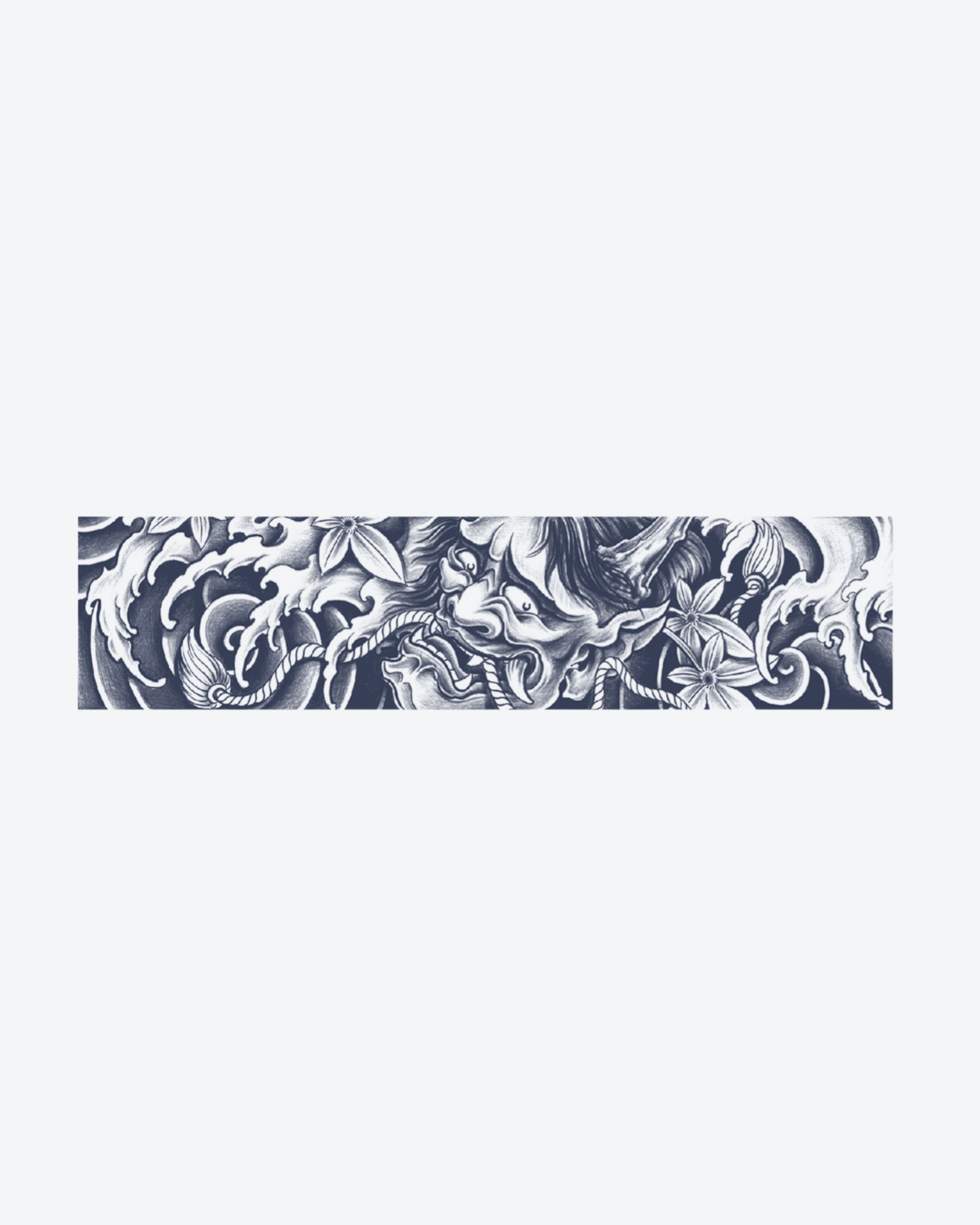 Tatouage temporaire Bracelet Dragon Sauvage 24x6cm - SimpleTatt
